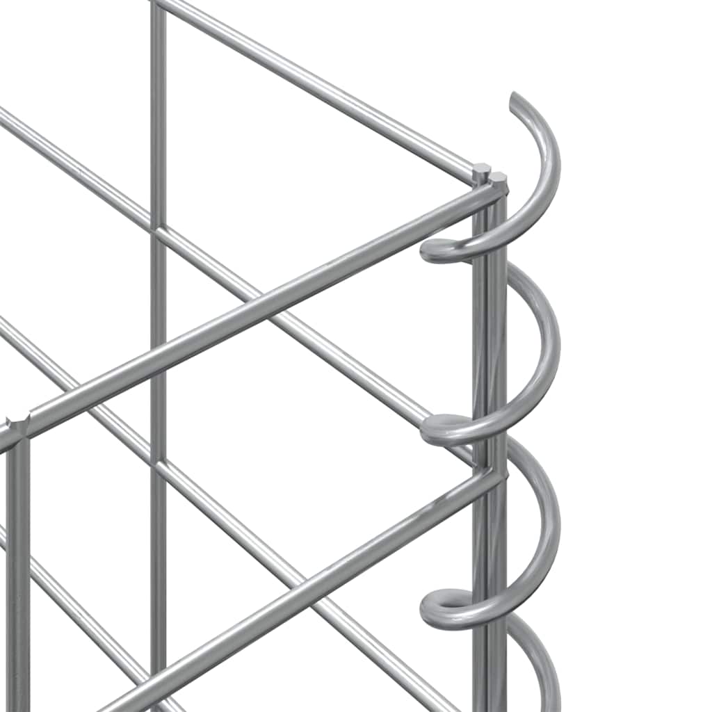 3 db vas gabion magaságyás 30 x 30 x 200 cm 8