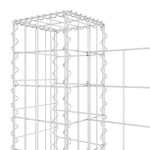 U-alakú vas gabionkosár 8 oszloppal 860 x 20 x 100 cm 5