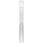 U-alakú vas gabionkosár 6 oszloppal 620 x 20 x 200 cm 4