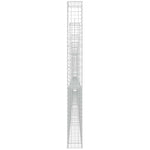 U-alakú vas gabionkosár 8 oszloppal 860 x 20 x 200 cm 4