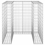 Horganyzott acél gabionfal szemeteskukához 110 x 100 x 110 cm 3