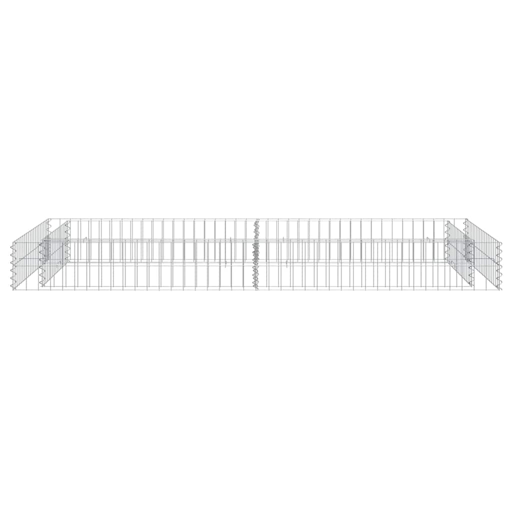 Horganyzott acél gabion magaságyás 200 x 100 x 20 cm 5