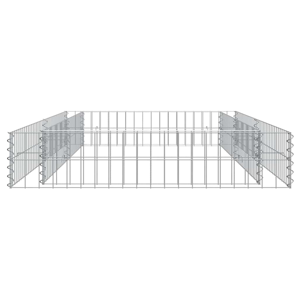 Horganyzott acél gabion magaságyás 200 x 100 x 20 cm 6