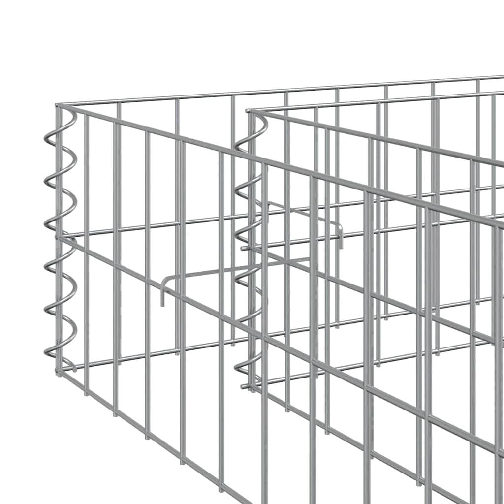 Horganyzott acél gabion magaságyás 200 x 100 x 20 cm 8
