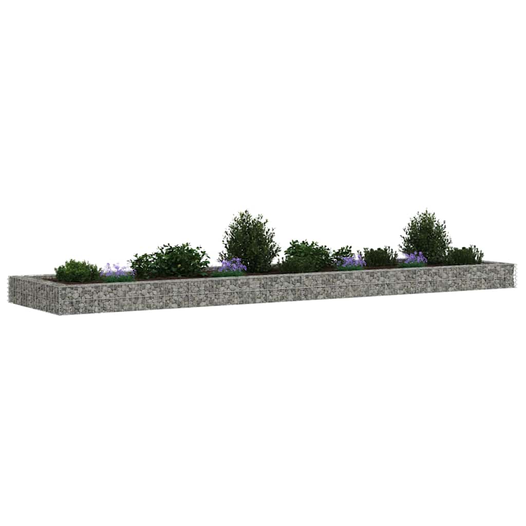 Horganyzott acél gabion magaságyás 400 x 100 x 20 cm 4