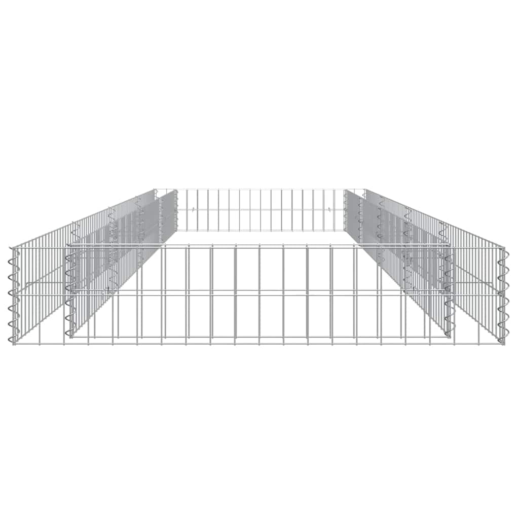 Horganyzott acél gabion magaságyás 400 x 100 x 20 cm 6