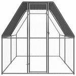 Kültéri horganyzott acél tyúkól 2 x 4 x 2 m 2