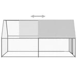 Kültéri horganyzott acél tyúkól 2 x 4 x 2 m 4
