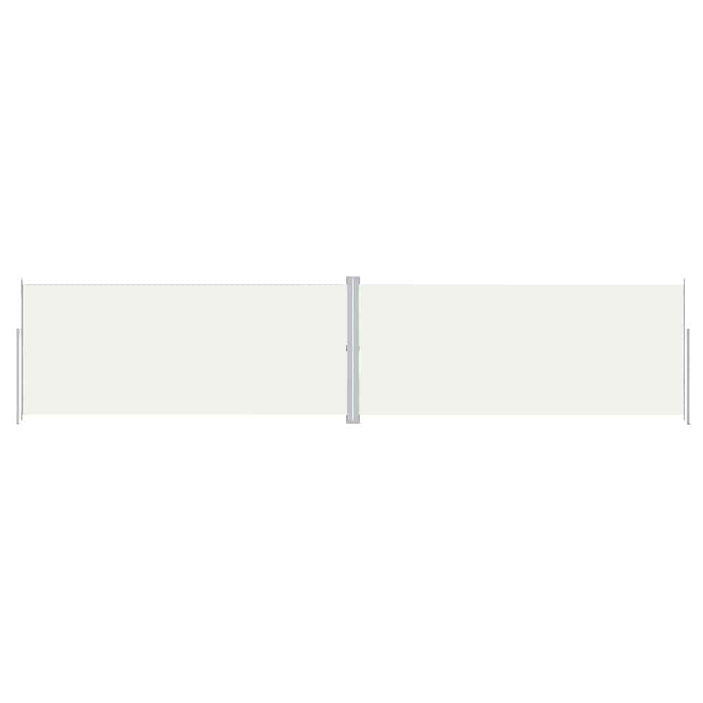 Krémszínű behúzható oldalsó napellenző 220 x 1000 cm 2