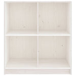 Fehér tömör fenyőfa tálalószekrény 70 x 33 x 76 cm 5