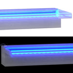 Rozsdamentes acél vízeséskifolyó RGB LED-ekkel 45 cm 7