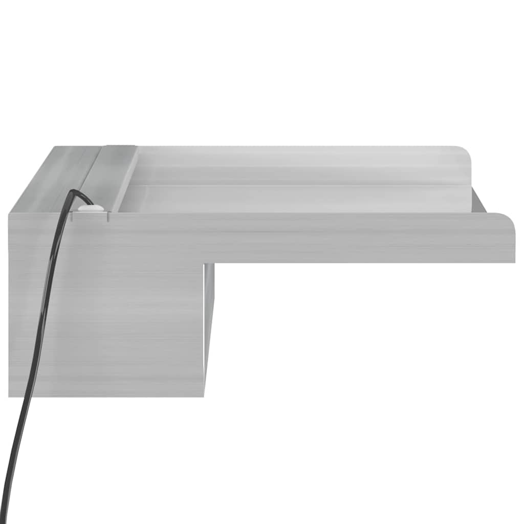 Rozsdamentes acél vízeséskifolyó RGB LED-ekkel 45 cm 9