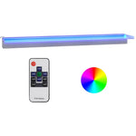 Rozsdamentes acél vízeséskifolyó RGB LED-ekkel 108 cm 2