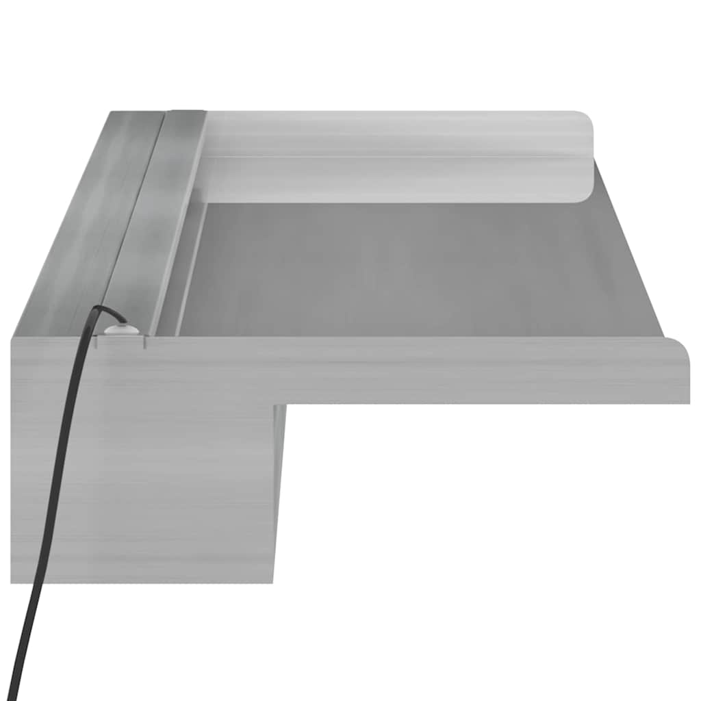 Rozsdamentes acél vízeséskifolyó RGB LED-ekkel 108 cm 9