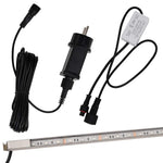 Rozsdamentes acél vízeséskifolyó RGB LED-ekkel 108 cm 11
