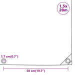 Takaróponyva 650 g/m² 1,5 x 20 m 6