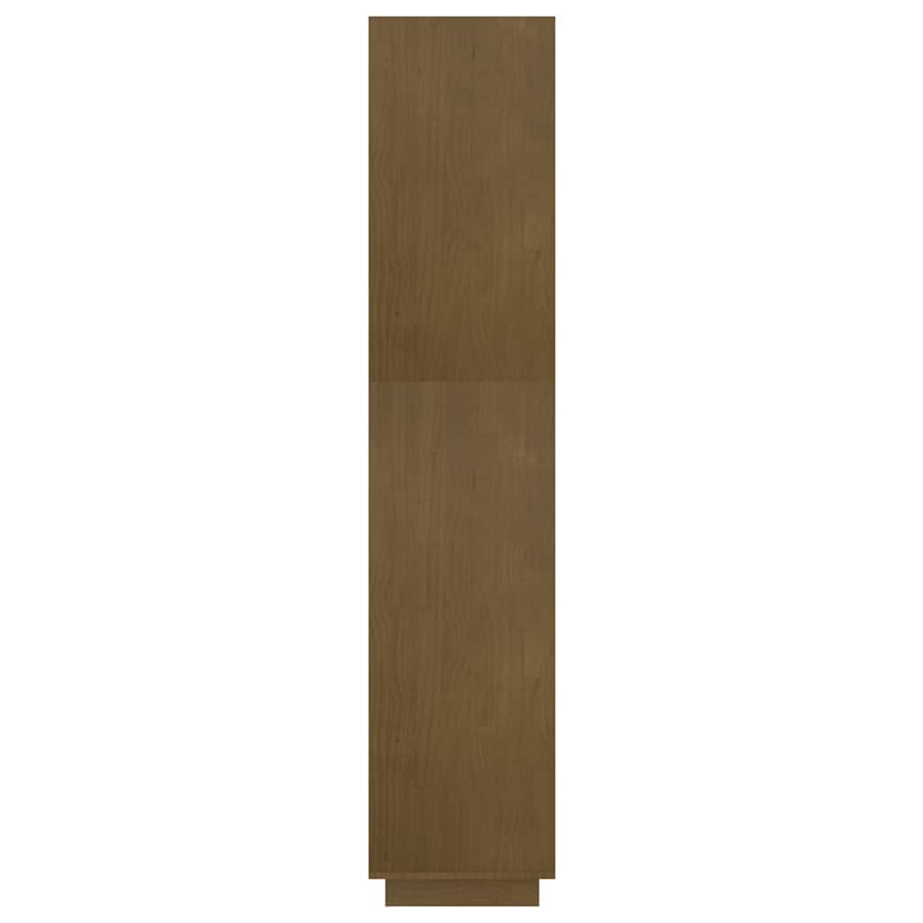 Mézbarna tömör fenyőfa könyvszekrény/térelválasztó 60x35x167cm 6