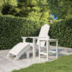 Fehér HDPE kerti adirondack asztal 38 x 38 x 46 cm 3