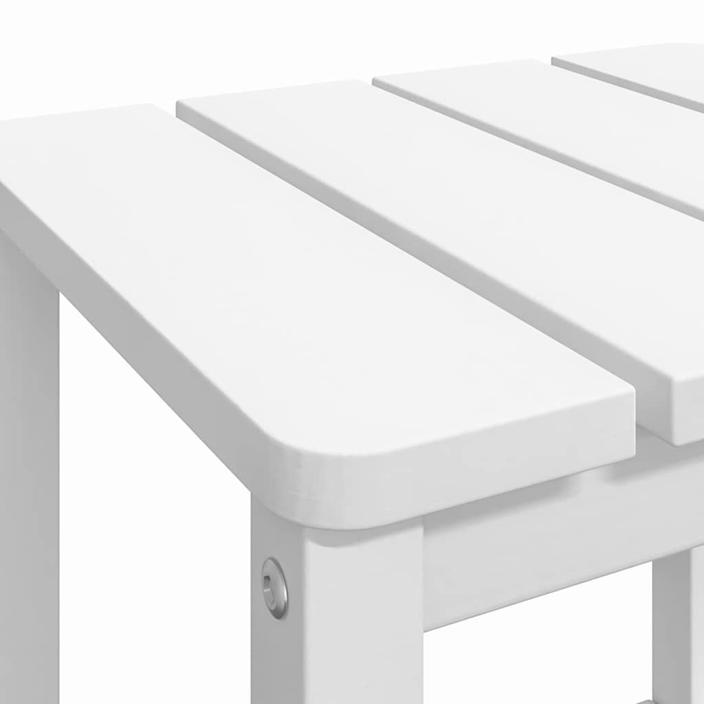 Fehér HDPE kerti adirondack asztal 38 x 38 x 46 cm 6