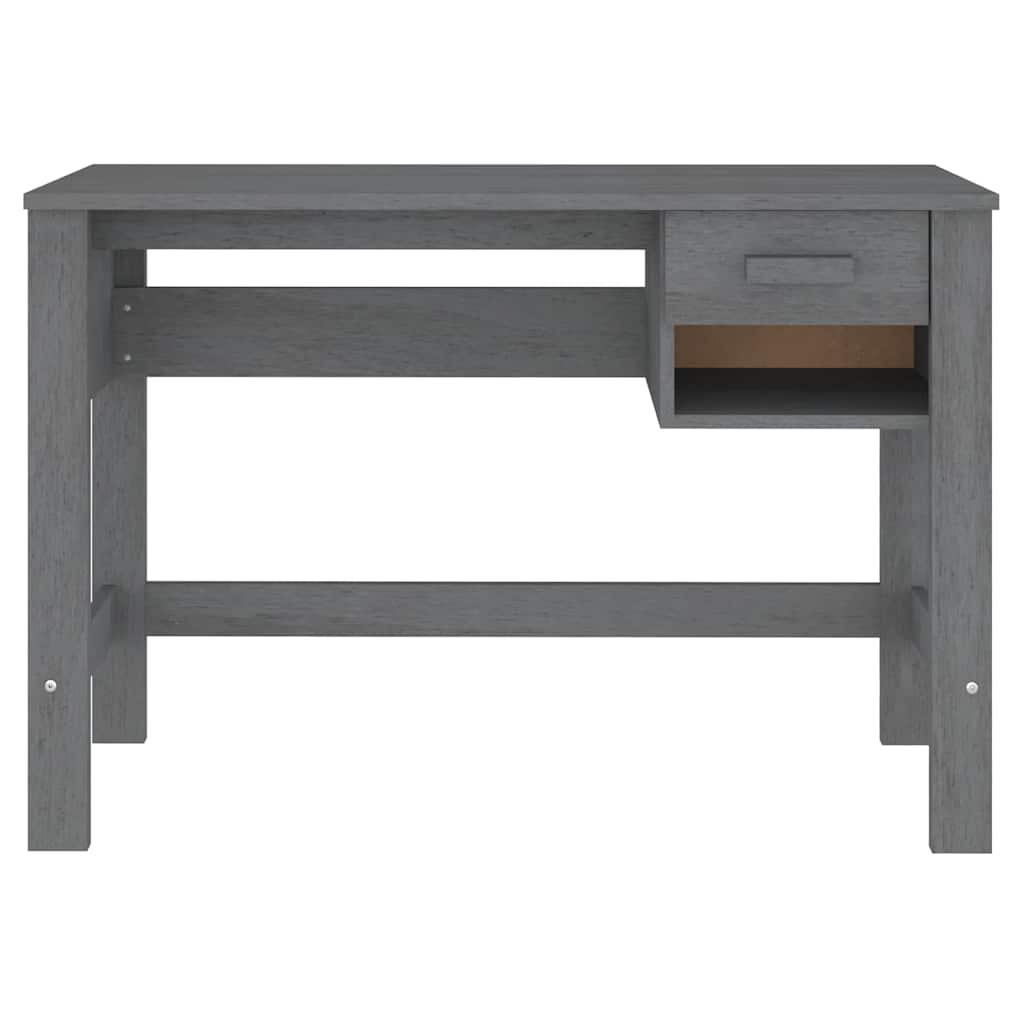 HAMAR sötétszürke tömör fenyőfa íróasztal 110 x 40 x 75 cm 5