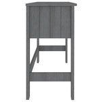 HAMAR sötétszürke tömör fenyőfa íróasztal 110 x 40 x 75 cm 6