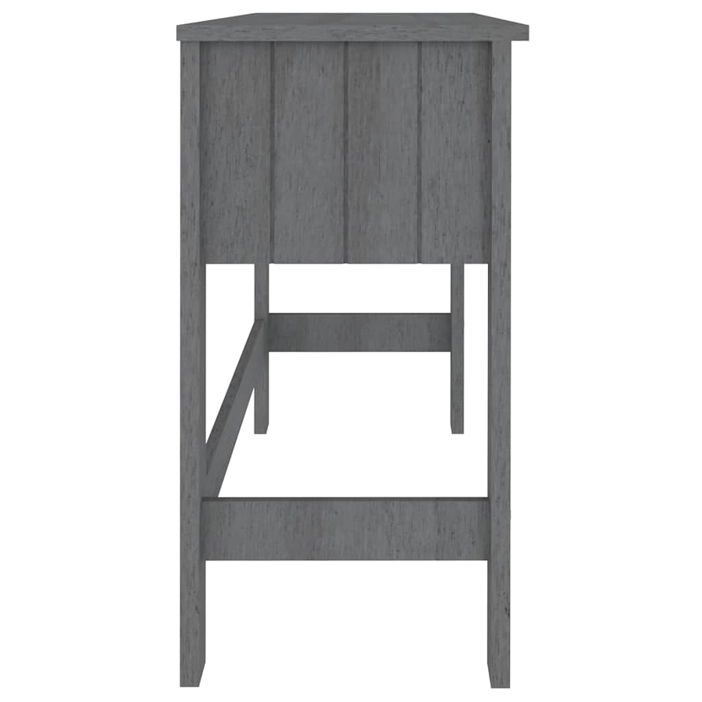 HAMAR sötétszürke tömör fenyőfa íróasztal 110 x 40 x 75 cm 6