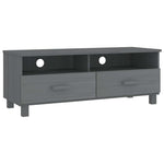 HAMAR sötétszürke tömör fenyőfa TV-szekrény 106 x 40 x 40 cm 2