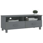 HAMAR sötétszürke tömör fenyőfa TV-szekrény 106 x 40 x 40 cm 6