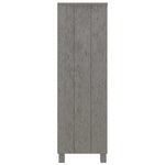 HAMAR világosszürke tömör fenyőfa könyvszekrény 85x35x112 cm 4