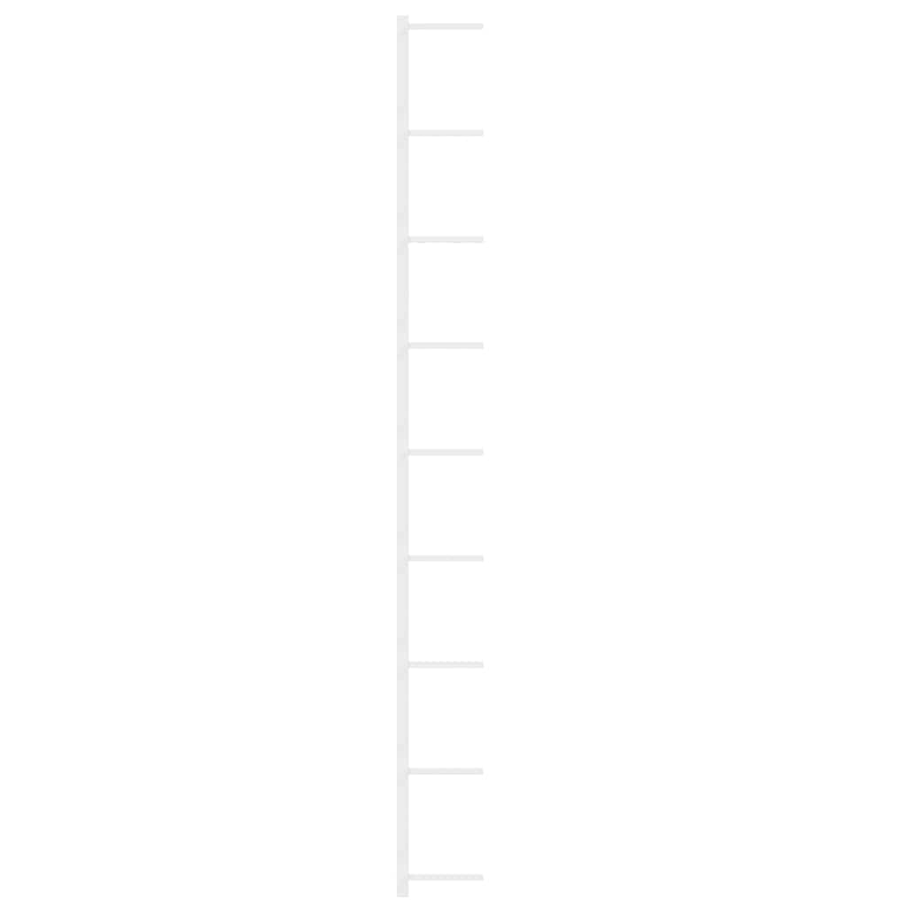 Fehér vas falra szerelhető bortartó állvány 9 palacknak 6