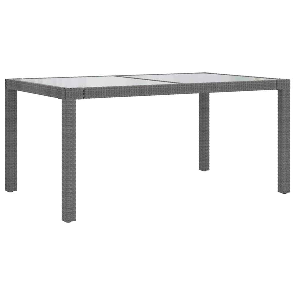 5 részes szürke polyrattan kültéri étkezőgarnitúra párnákkal 3