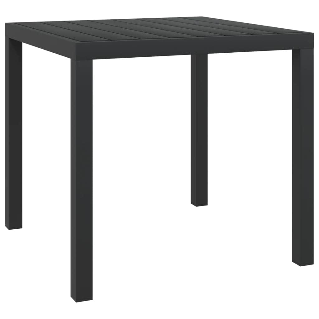 3 részes szürke polyrattan kerti étkezőgarnitúra párnákkal 7