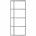 Fekete matt ESG üveg és alumínium tolóajtó 90x205 cm 3
