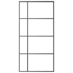 Fekete matt ESG üveg és alumínium tolóajtó 102,5x205 cm 3