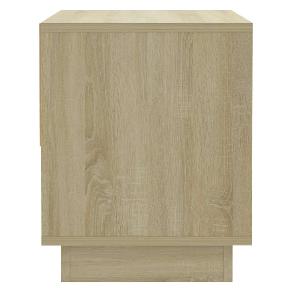 2 db sonoma tölgy színű szerelt fa éjjeliszekrény 45x34x44 cm 8