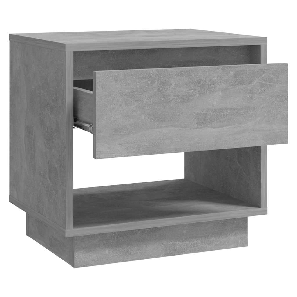 2 db betonszürke szerelt fa éjjeliszekrény 45x34x44 cm 6