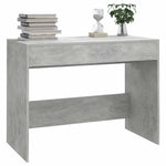 Betonszürke szerelt fa íróasztal 101x50x76,5 cm 4