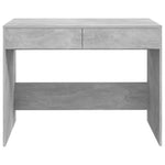 Betonszürke szerelt fa íróasztal 101x50x76,5 cm 5