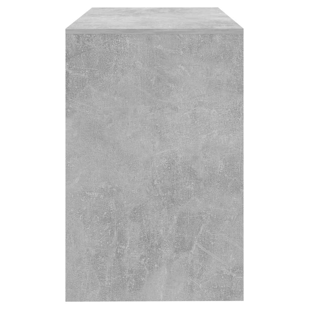 Betonszürke szerelt fa íróasztal 101x50x76,5 cm 6