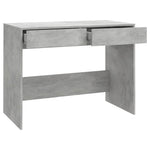 Betonszürke szerelt fa íróasztal 101x50x76,5 cm 7