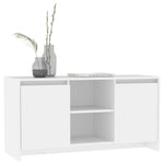Fehér szerelt fa TV-szekrény 102 x 37,5 x 52,5 cm 6