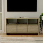 Sonoma tölgy színű szerelt fa TV-szekrény 102x37,5x52,5 cm