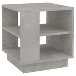 Betonszürke szerelt fa dohányzóasztal 40x40x43 cm 2