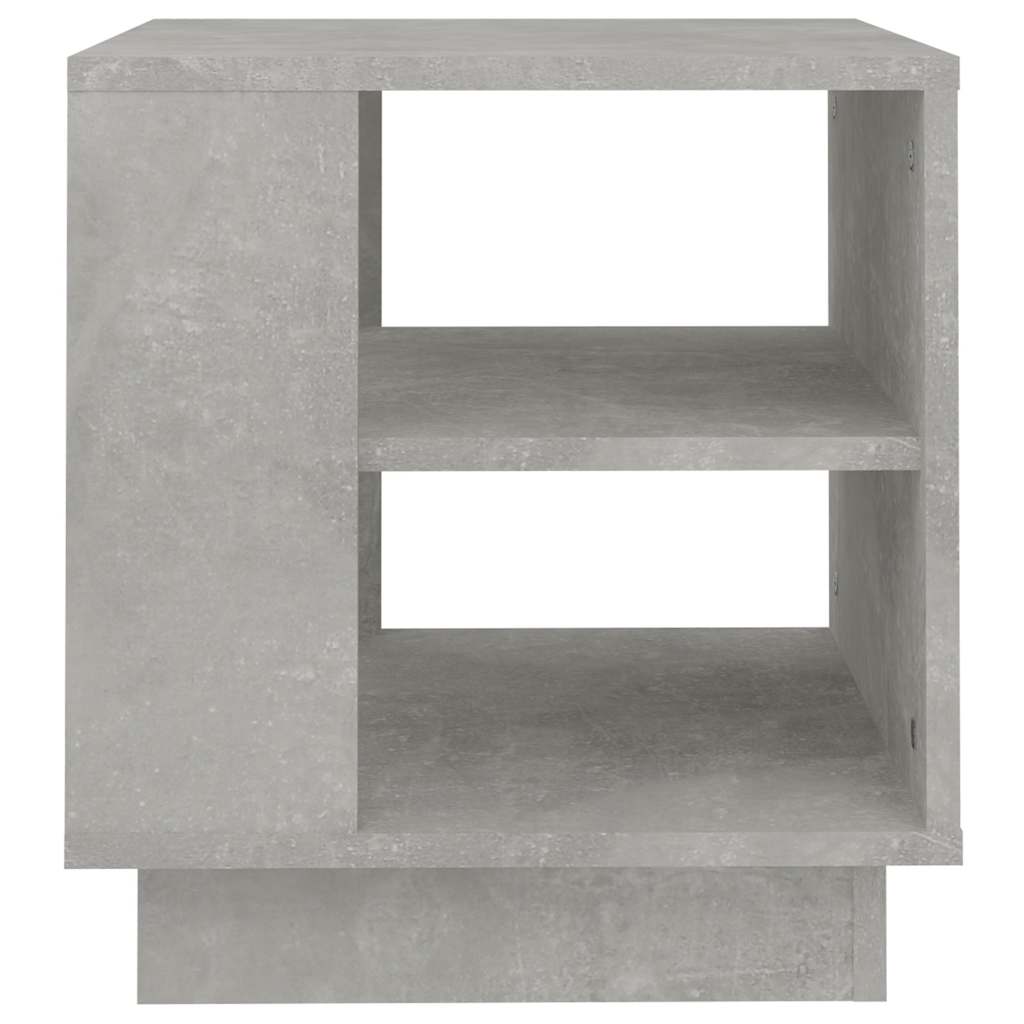 Betonszürke szerelt fa dohányzóasztal 40x40x43 cm 4