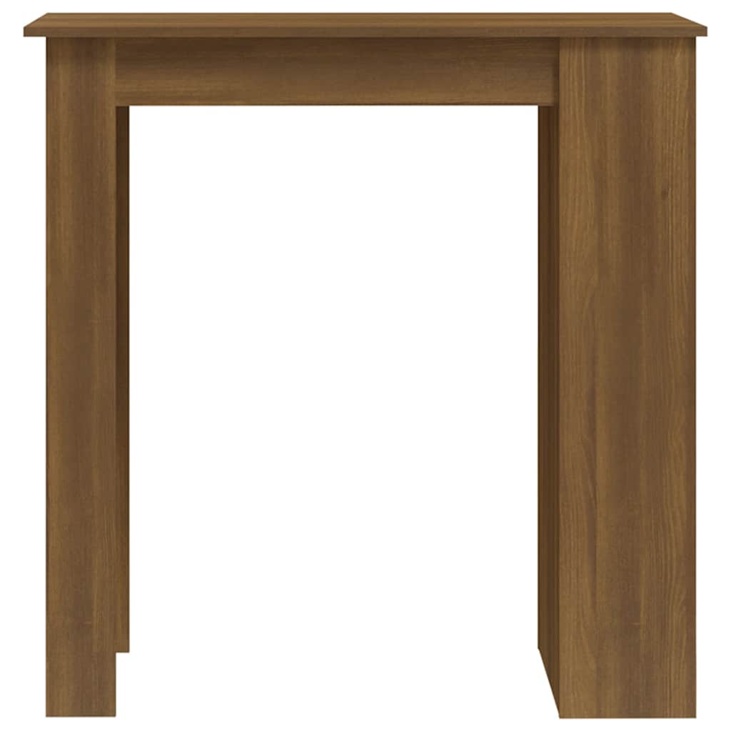 Barna tölgy színű bárasztal tárolópolccal 102 x 50 x 103,5 cm 5