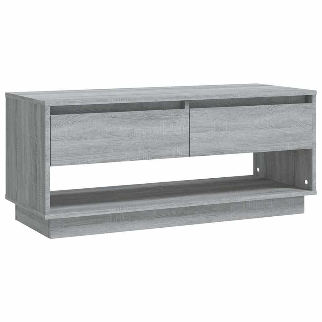 Szürke sonoma színű szerelt fa TV-szekrény 102x41x44 cm 2