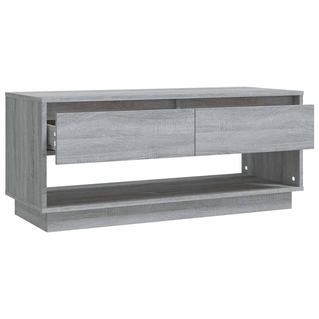 Szürke sonoma színű szerelt fa TV-szekrény 102x41x44 cm 8
