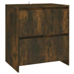 Sonoma tölgy színű szerelt fa tálalószekrény 70x41x75 cm 2