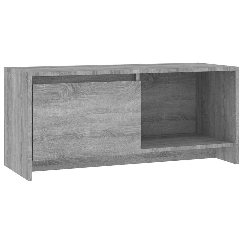 Szürke sonoma színű szerelt fa TV-szekrény 90x35x40 cm 2