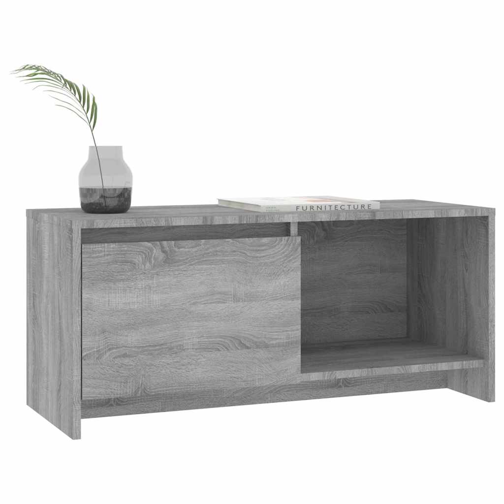 Szürke sonoma színű szerelt fa TV-szekrény 90x35x40 cm 4